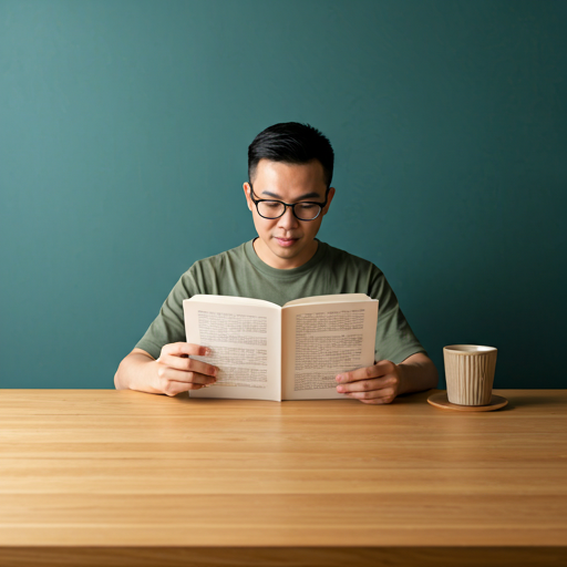 読書する来店客